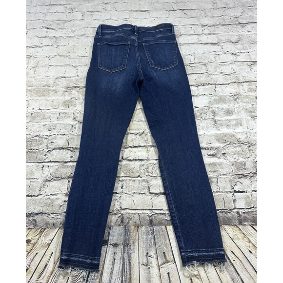Abercrombie & Fitch Jeans Womens 0R/25‎ Blue Simone High-rise Ankle Distressed - Picture 7 of 14